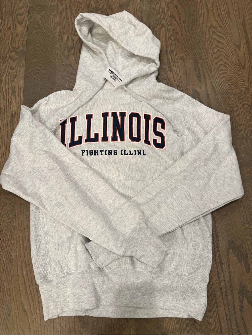 Men’s Illinois Fighting Illini Gray Champion Hoodie Sweatshirt